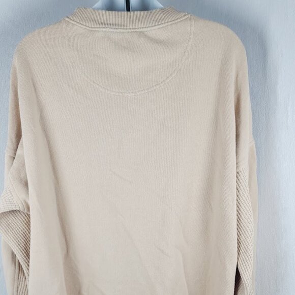 Aerie Women's Beige Smiley Crew Neck Long Sleeve Gateway Casual Sweatshirt Sz S - Picture 6 of 8